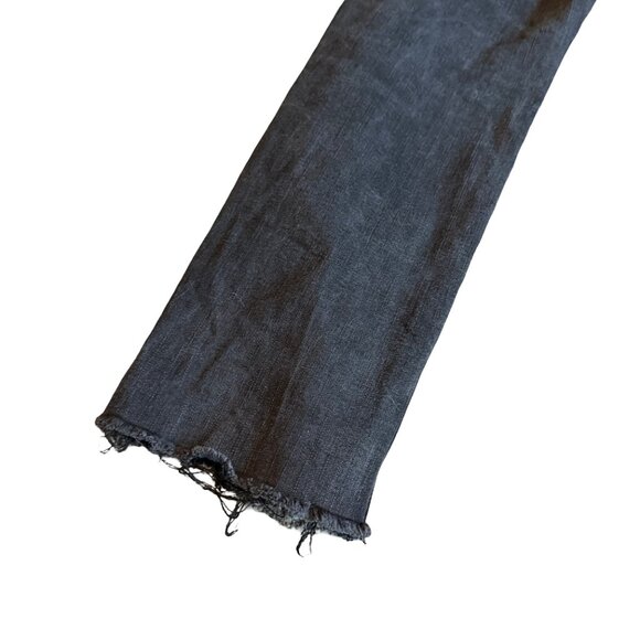 Kut From The Kloth Reese Ankle Straight Leg Black Jeans Raw Hem Size 6 Women's - Picture 9 of 12